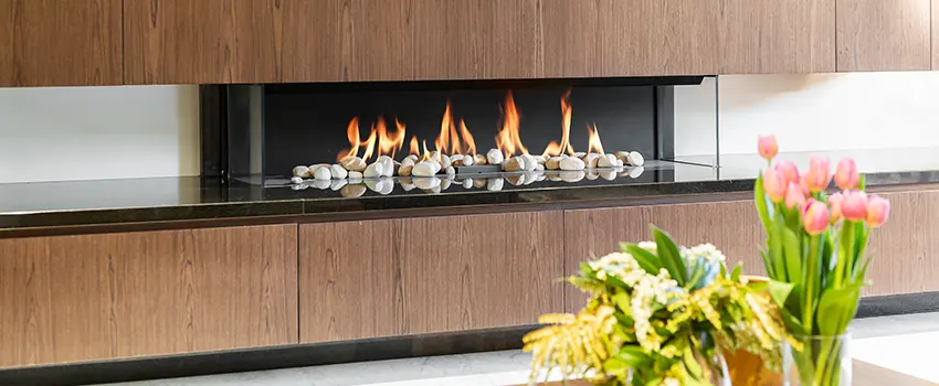 Double-height Fireplace Design Refurbishment in McAllen, Texas